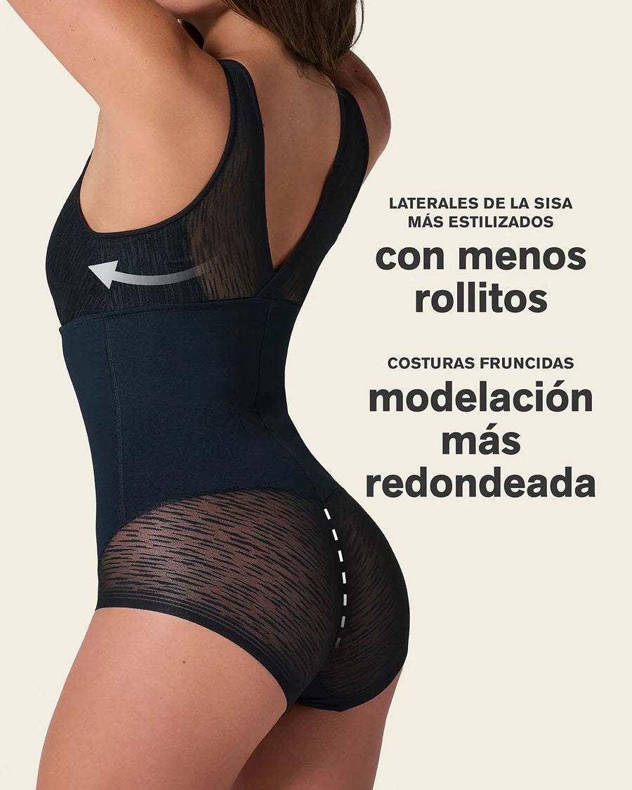 Faja tipo body de control de abdomen, bralette incorporado