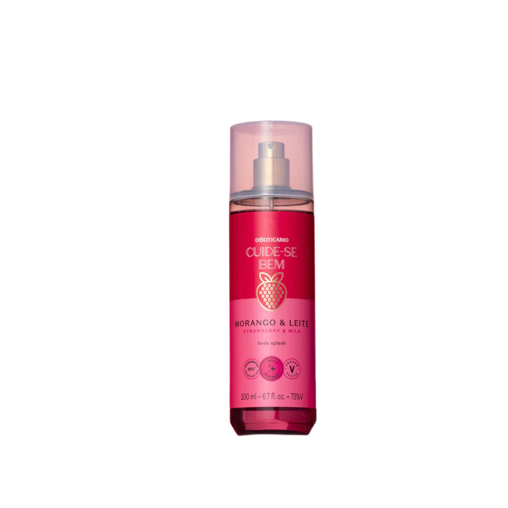 Body Splash Morango e Leite