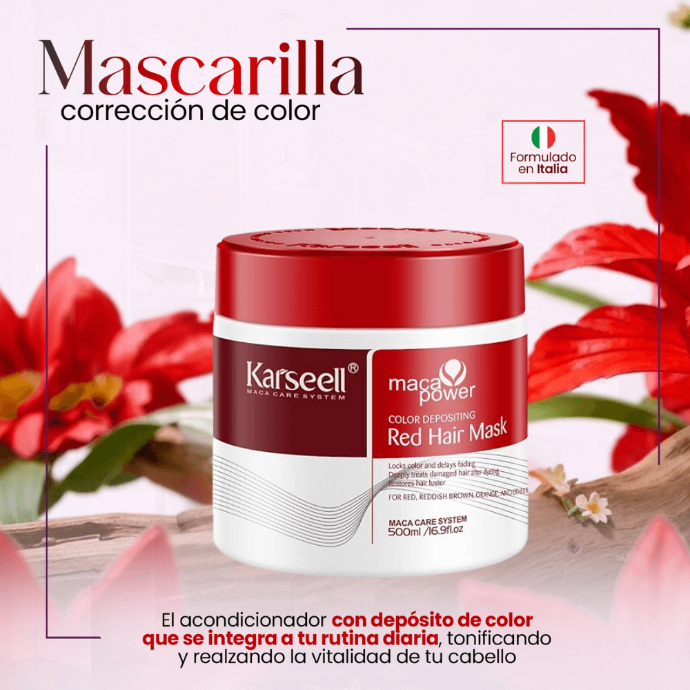 Mascarilla Capilar Red Mask Karseell, vista 2