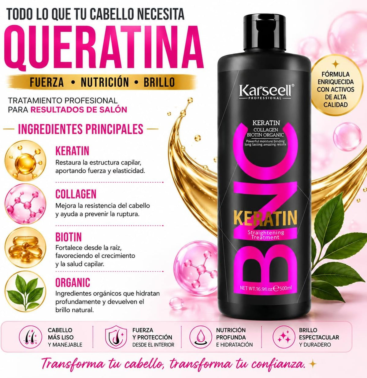 Tratamiento Alisador de Keratina Karseell, vista 2