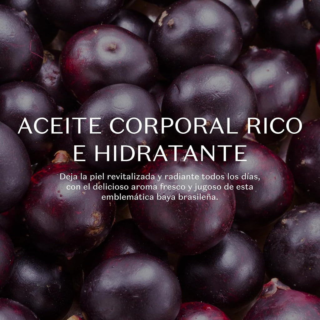 Aceite Corporal Glorioso Açaí, vista 3