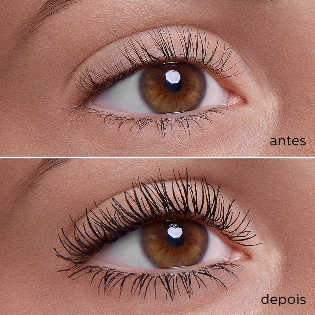 Mascara pestañas big bang resistente a água color. Negro