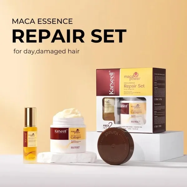 Kit Reparador Para Cabello Seco y Dañado Mascarilla y Aceite