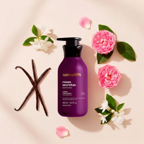 Loción corporal hidratante Nativa SPA Secret Roses, 400 ml