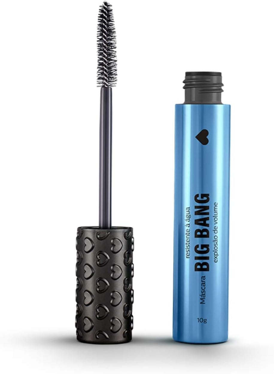 Mascara pestañas big bang resistente a água color. Negro